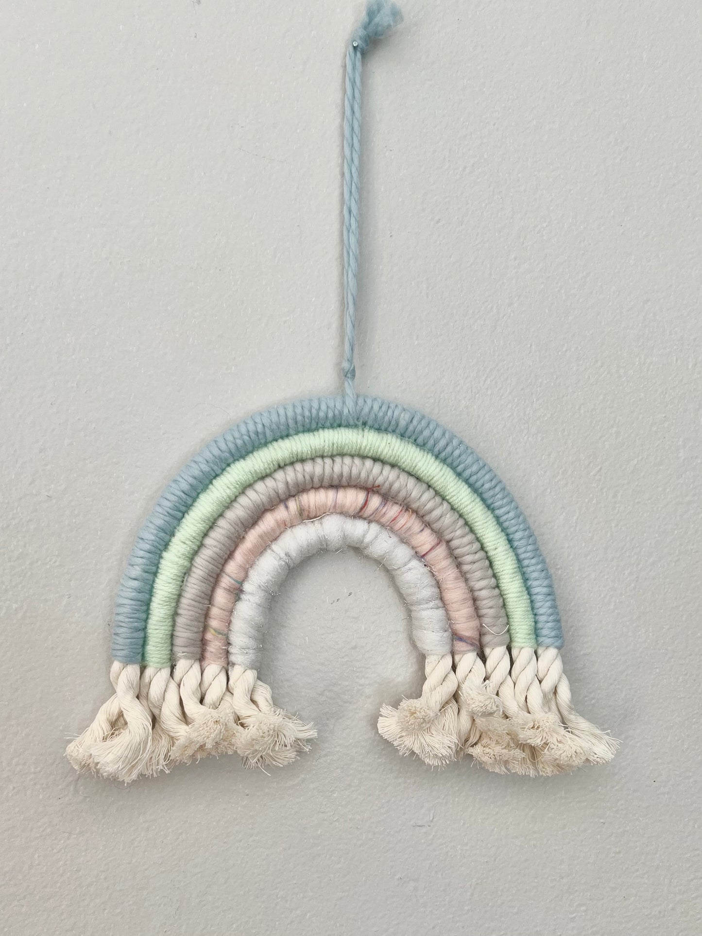 rainbow in pastels