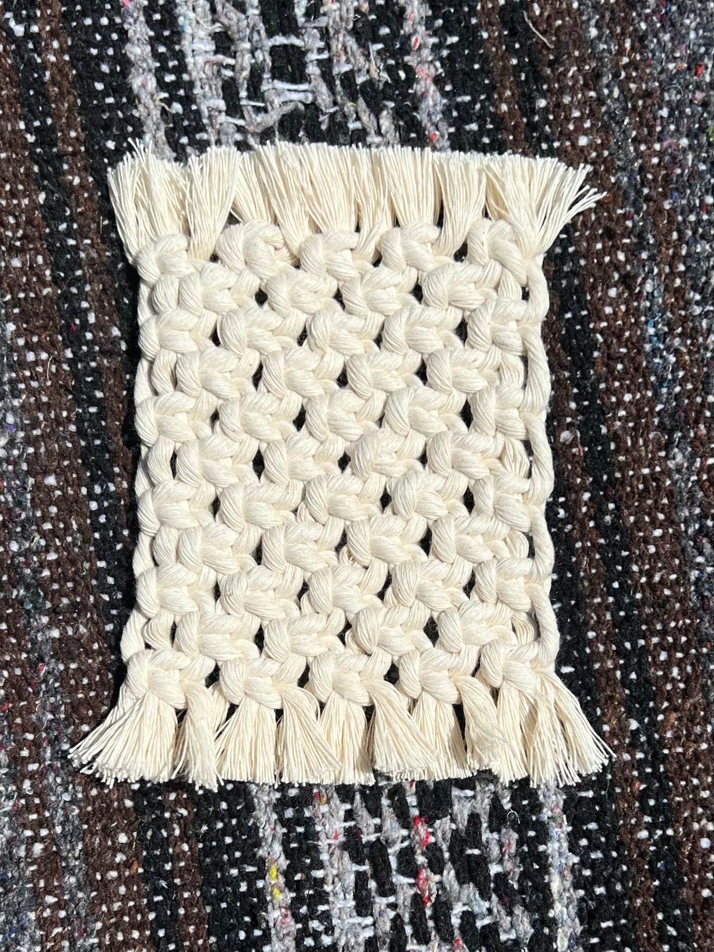 macrame rectangle coaster class kit
