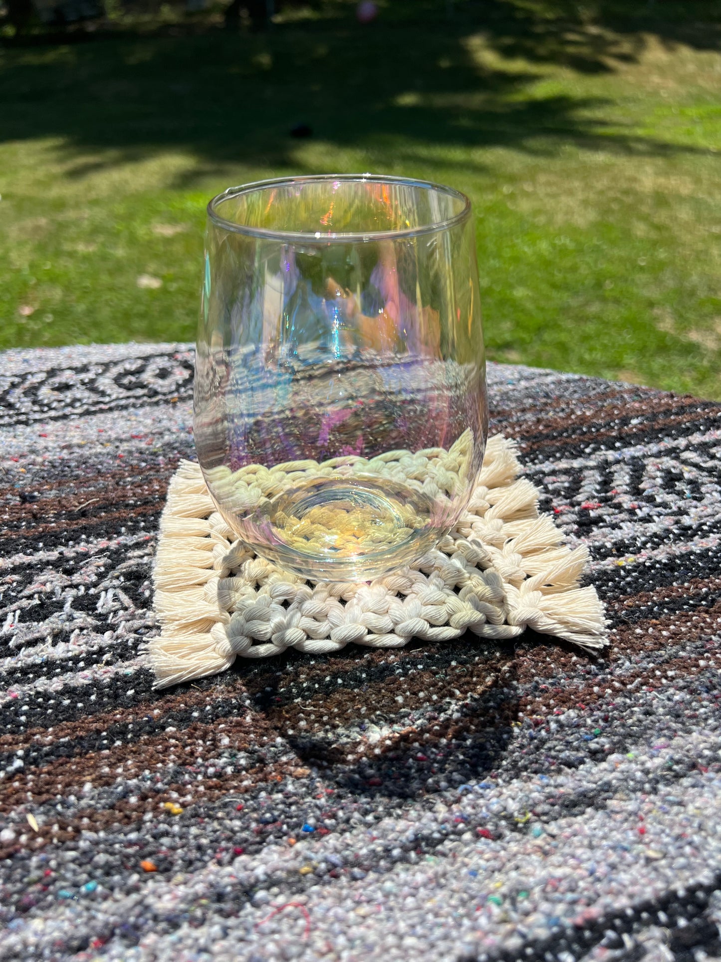 macrame rectangle coaster class kit