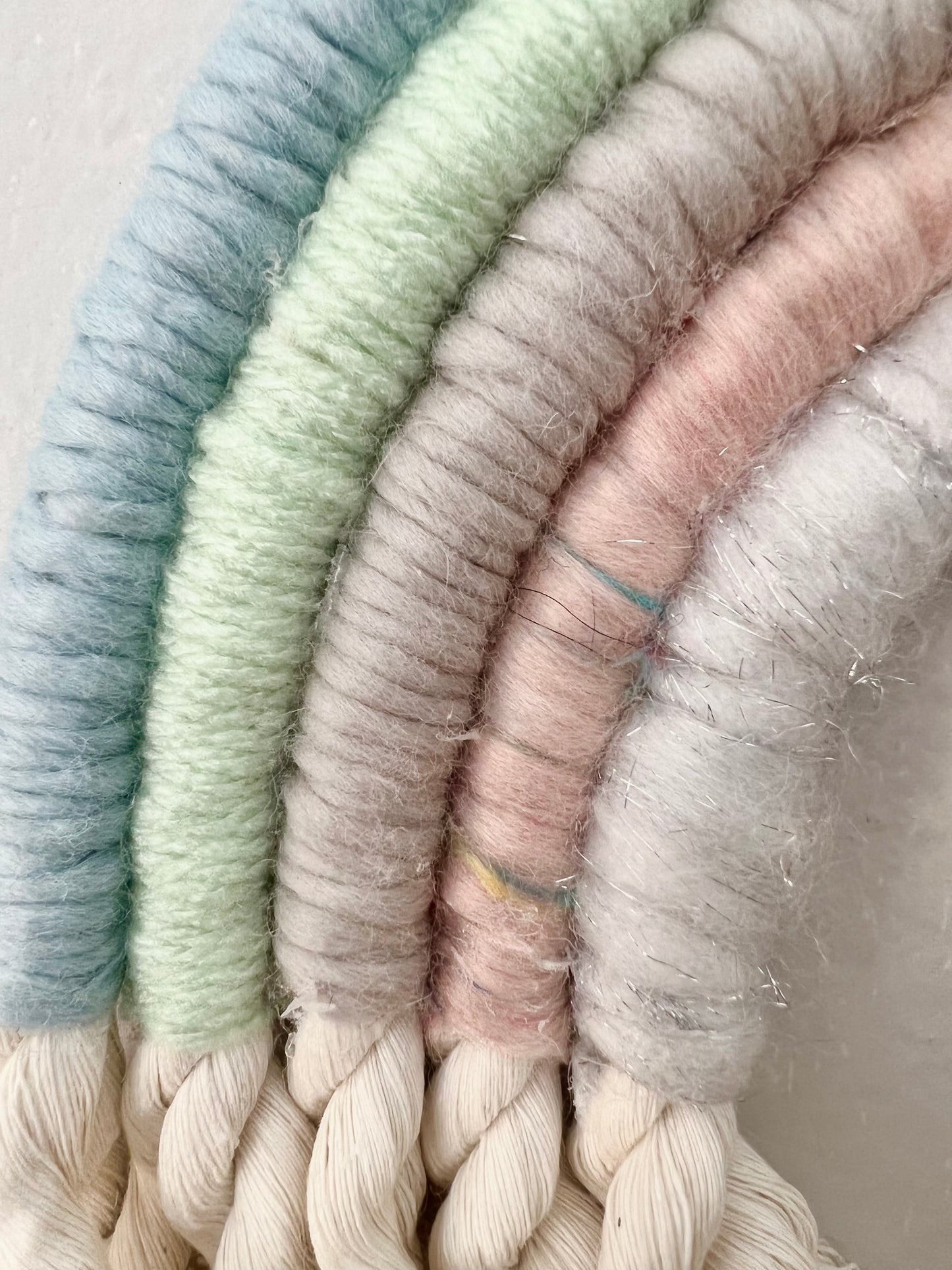 rainbow in pastels