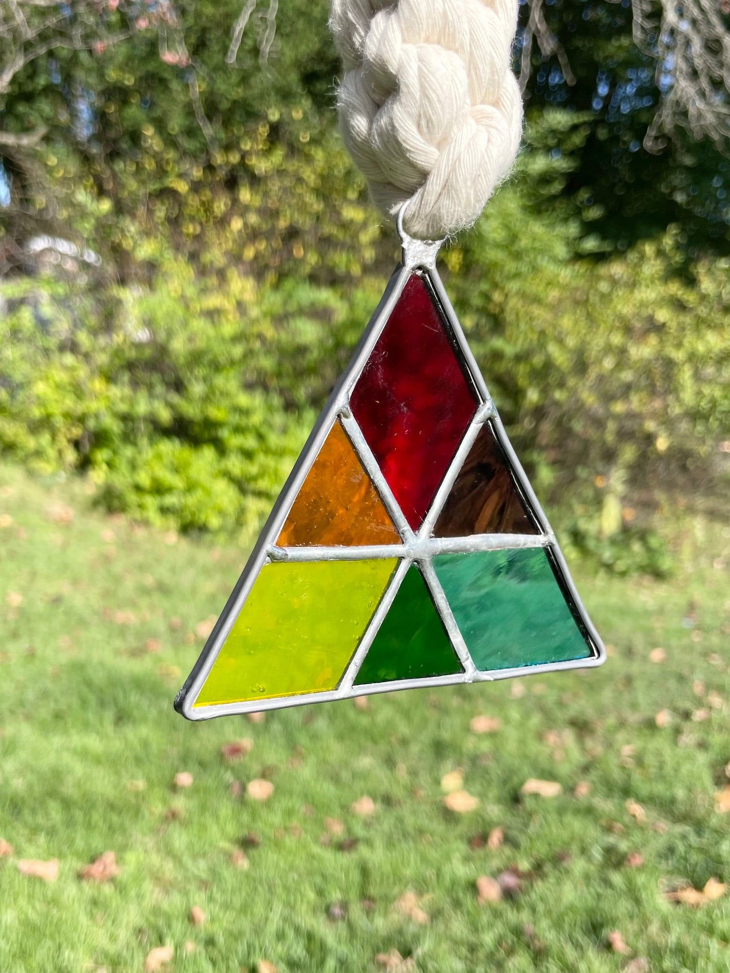 rainbow plant hanger: a collaboration with AK Stained Glass