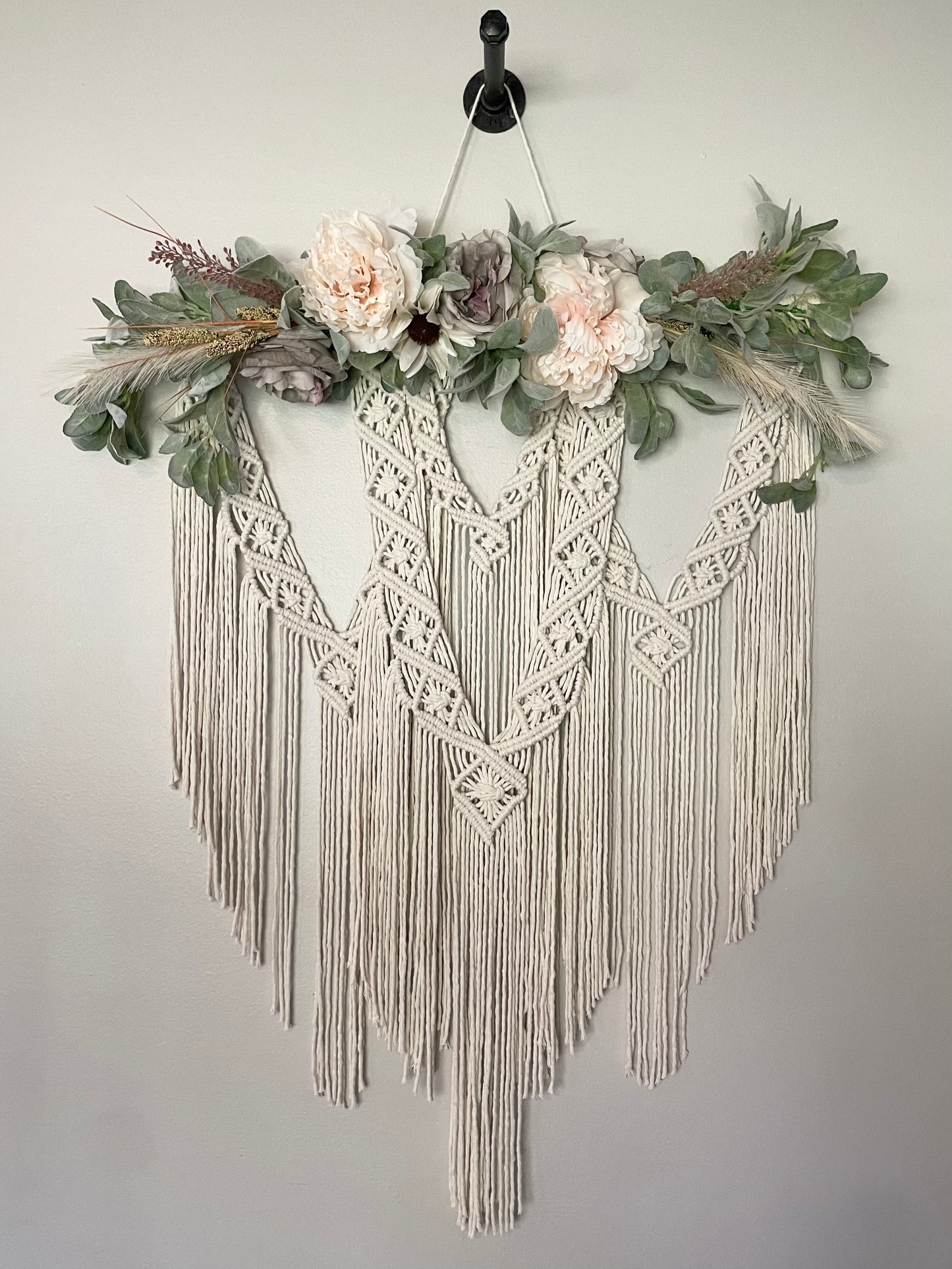 custom flower crown wall hanging