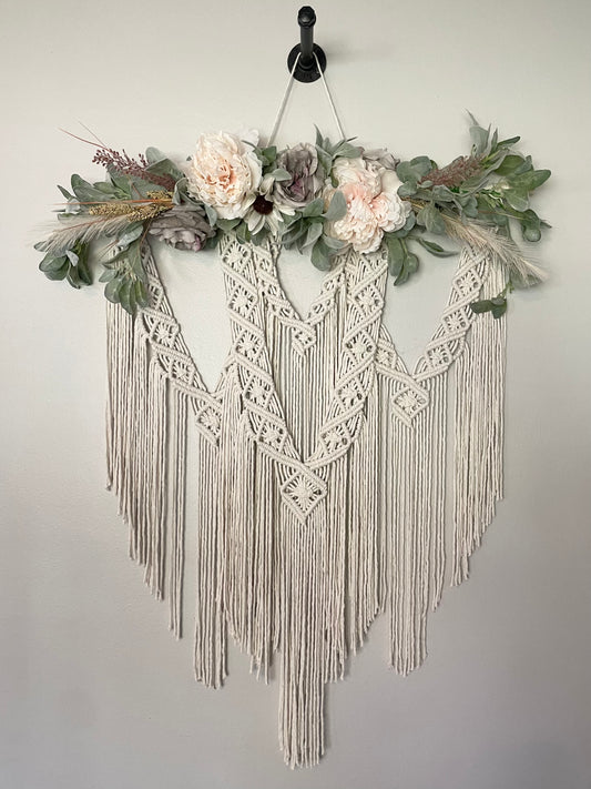 custom flower crown wall hanging